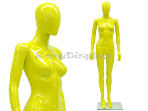 Female Unbreakable Egghead Plastic Mannequin Turnable &amp;Removable Head PS-SF6YEG