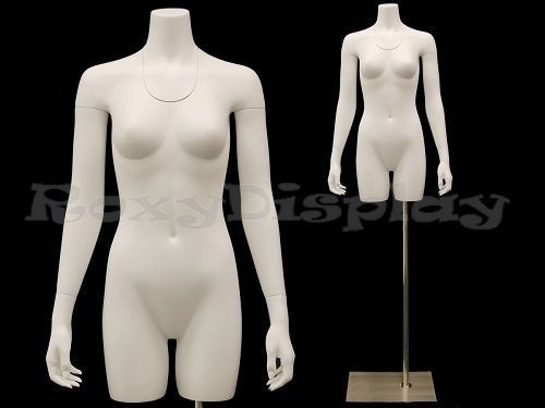Fiberglass female invisible ghost mannequin removable neck and arms #md-tfw-iv for sale