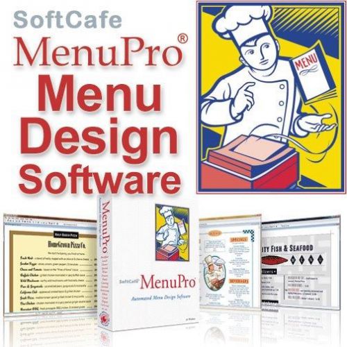 SoftCafe MenuPro 10 Restaurant Menu Design Software (Windows)