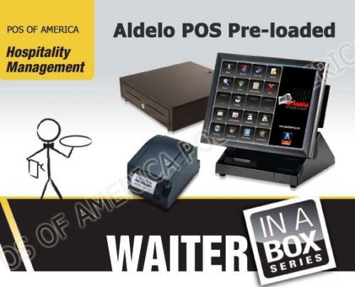 POS-X ALDELO 2013 PRO PRELOADED ALL IN ONE RESTAURANT COMPLETE POS IN A BOX  NEW