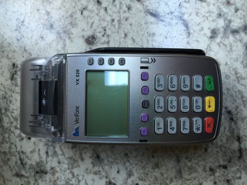 Verifone Vx520 Dual Comm. (dial and Ethernet) EMV Compliant Credit Card Terminal