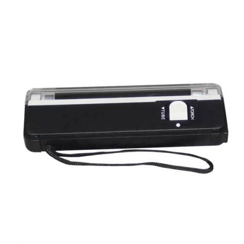 Mini Portable UV Light 2in1 Handheld Flashlight Money Detector Pen Black