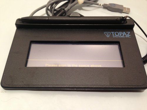 Topaz T-S460-HSB-R Signature Capture Pad/Used-Tested, Includes Stylus