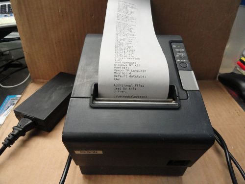 Epson TM-T88IV Dark Gray Thermal Printer M129H USB w/adapter&amp; USB cable