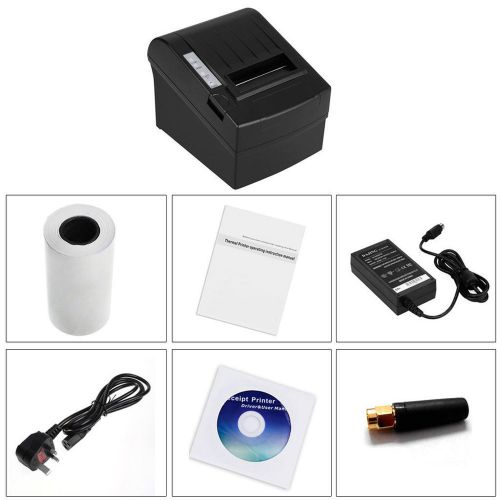 Wifi thermal receipt printer pos wifi,serial port,usb,ethernet 80mm 300mm/s for sale
