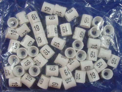 50 mini slip on size markers - size 19 retail store supply hanger garment hanger for sale