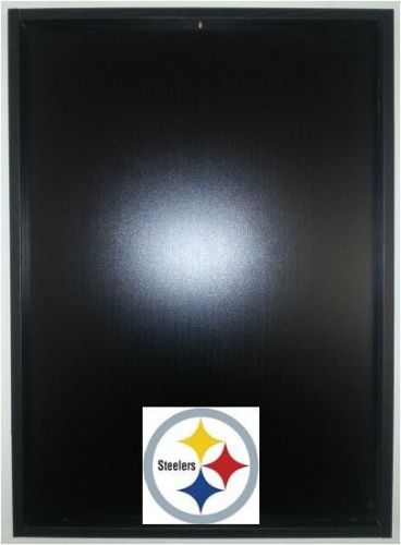 Jersey Display Case Frame Black Football Pittsburgh Steelers Logo Decal Incl NEW