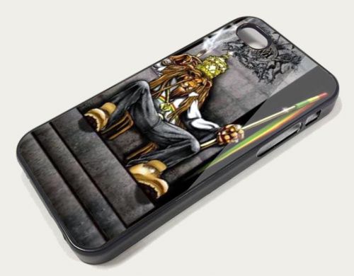 Case - Lion King Rasta Sitdown Reggae Bob Marley Crown - iPhone and Samsung