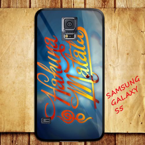 iPhone and Samsung Galaxy - Lion King Hakuna Matata Logo Colourful - Case