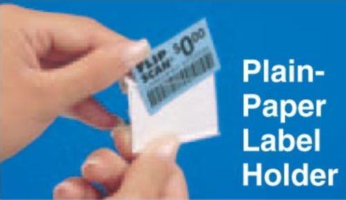 Lot of 416 - Retail Display Flip Scan Plain Paper Label Holders