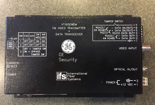 GE IFS VT1930WDM Video Transmitter + Data Transceiver
