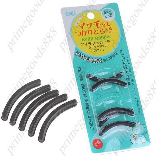 5 Flexible Replacement Eyelash Curler Refill Rubber Pad Free Shipping Lady Girl