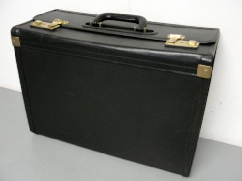 Heritage black top loader salesman sample catalog case business hard briefcase for sale