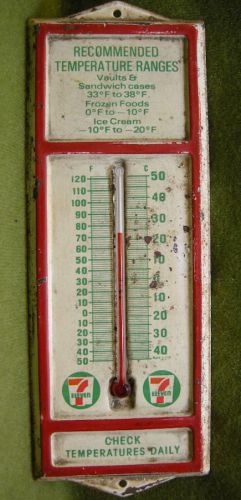 Vintage 7 ELEVEN Stores Case &amp; Freezer  Inspection Thermometer. c1960&#039;s. SCARCE