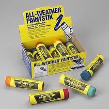 All Weather Paintstik Paint Sticks Livestock Marker Swine Cow *Box of 12* Yellow