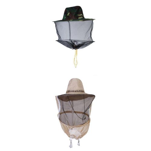2x Protective Hat Mesh Net Against Mosquito Bug Bee Insect for Beekeeper Safety