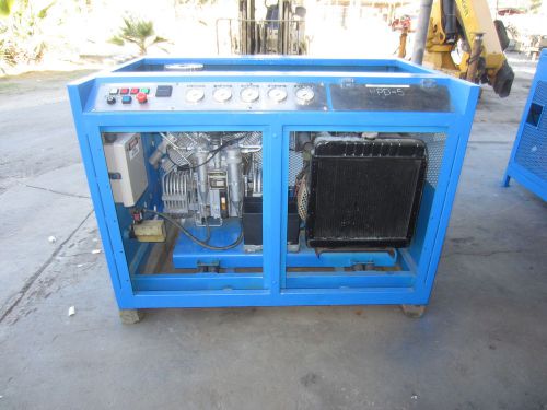 Mako air compressor, scuba, scba, breathing air, 5000psi, 25.7cfm, diesel engine for sale