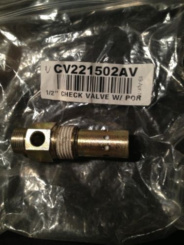 Cv221502av 1/2&#034; campbell hausfeld check valve w/ port air compressor parts for sale