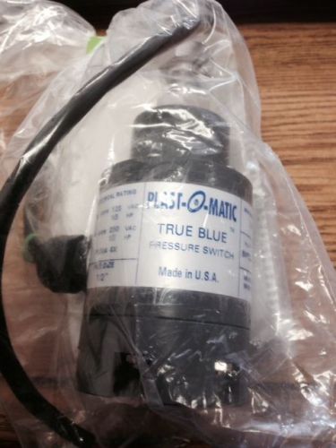 Plast-o-matic true blue  pressure switch swt050t-16a-pv  pvc 150 psi max 1/2&#034; for sale