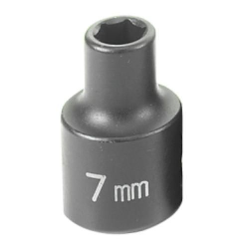 Grey Pneumatic 1007M 3/8&#034; Drive Standard Metric Impact Socket - 7mm