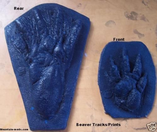 Concrete cement stamp beaver tracks/print boarder art for sale