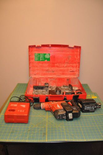 PARTS /REPAIR/HILTI TE 5A BATTERY  HAMMER DRILL W/ CHARGER &amp; CASE &amp; 2 BATTERIES