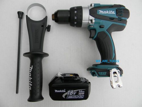 Makita 18 volt lxph03 cordless hammer drill, bl1830 battery 18v hammerdrill lxt for sale