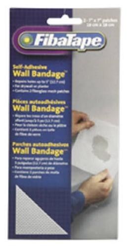 St. Gobain Fibatape 7&#034; x 7&#034; White, Wall Bandage Mesh Hole Repair Patch 8 Patches