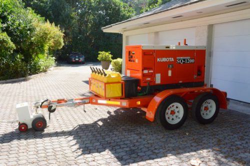 Diesel generator, kubota  21kva, super quiet, trailer mounted for sale