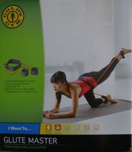 Gold&#039;s gym glute master lower body workout firm adjustable belt tone shape new for sale