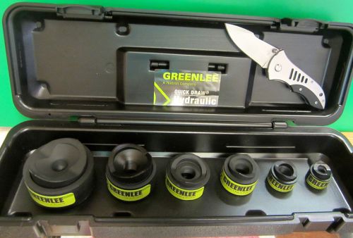 GREENLEE 1/2&#034; - 2&#034; KNOCKOUT PUNCH SET W/ CASE , PREOWNED , FAST SHIPPING