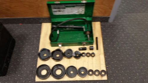 Greenlee hydraulic knockout set for sale