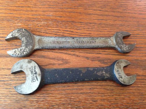 Billings open end wrenches lot of 2