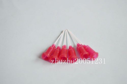 150 pcs 1&#034;   25ga   red pp blunt flexible syringe needle tips for sale