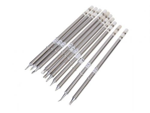 10pc/lot t12 series solder iron tips for hakko soldering station fx-951 fx-952 for sale