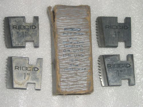 Ridgid Pipe Dies (4) Drop Head Threader O-R,OO-R,11R,111-R,12-R,31-A Vintage Box