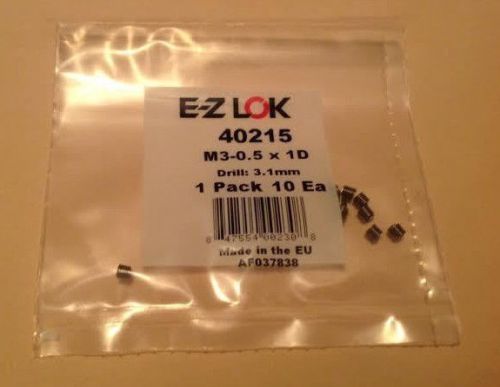 M3 - 0.5 x 1d metric wire thread repair insert - pack of 10 - e-z lok for sale