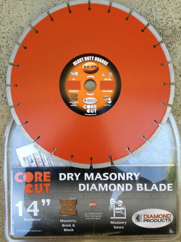 Diamond Products/ Core Cut 14&#034; Heavy Duty Orange Diamond Saw Blade