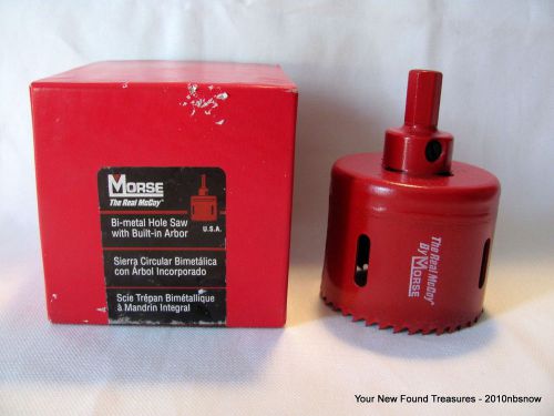 NIB MK Morse TA40 The Real McCoy 2 &amp; 1/2&#034;  64 mm Self-Arbored Hole Saw