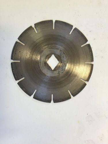 Used dry/wet cutting diamond blade - 7&#034; diameter 1/16th thickness for sale