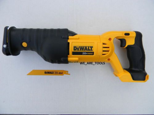 Dewalt dcs380 20v cordless battery reciprocating saw &amp; blade max 20 volt sawzall for sale