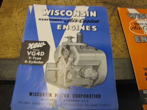 Wisconsin  Model VG4D Engine 4 Page Color Brochure