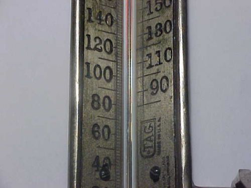 VINTAGE FANCY 1920&#039;s  TAGLIABUE MFG CO NY STEAM OR GAS ENGINE THERMOMETER