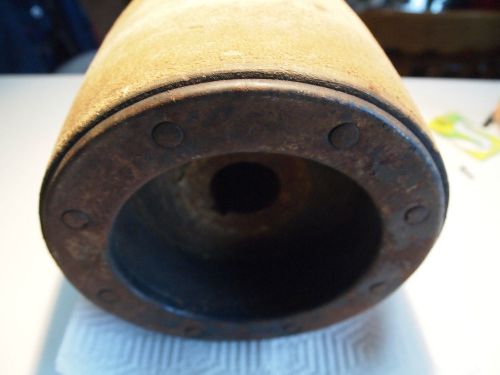 Antique flat belt pulley  wheel, 8&#034;w x 9&#034;d for sale