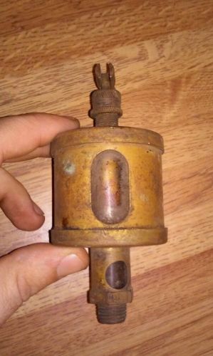 Antique steam hit miss oiler lubricator grease cup oil no.11