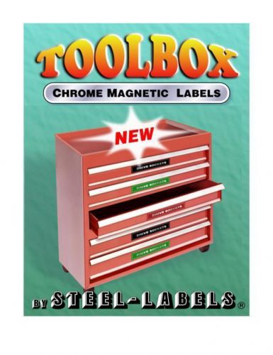 Magnetic TOOLBOX LABELS for Tool box &amp; Tool Chest