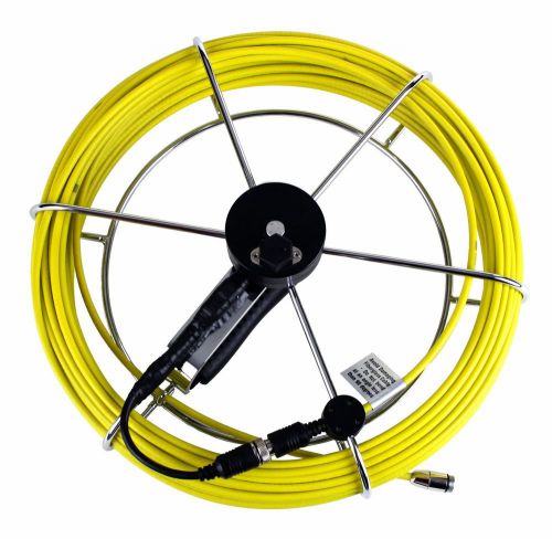 SDT Sewer Drain Camera Fiber Glass Push Rod &amp; Reel 100&#039; w/ 1/2&#034; Head