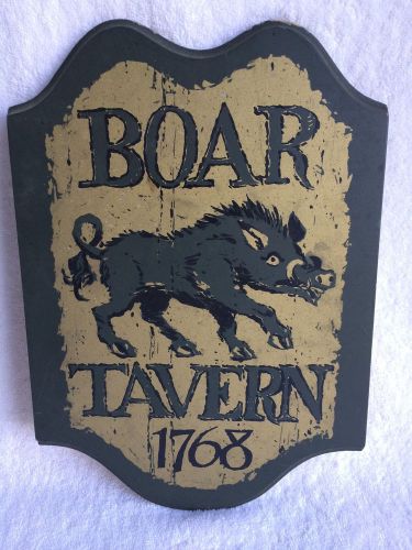 NEAT BAR SIGN &#034;Boar Tavern 1768&#034; Restaurant Man Cave Wooden Sign GREAT GIFT IDEA