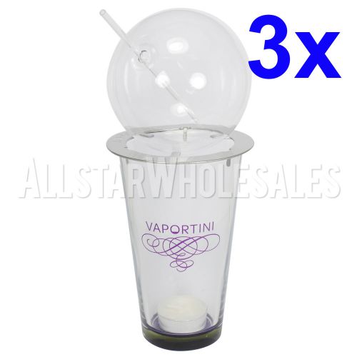 3x vaportini alcohol spirit vaporizer complete deluxe kit inhaler vape - purple for sale