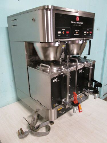 &#034;american metal ware&#034; commercial dual  coffee brewer w/2 satellite dispensers for sale